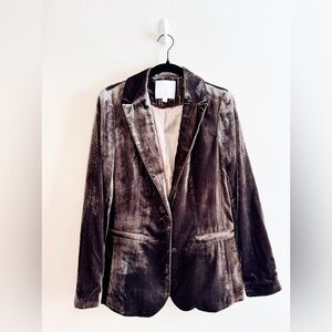 Ett:Twa Brown Velvet Blazer